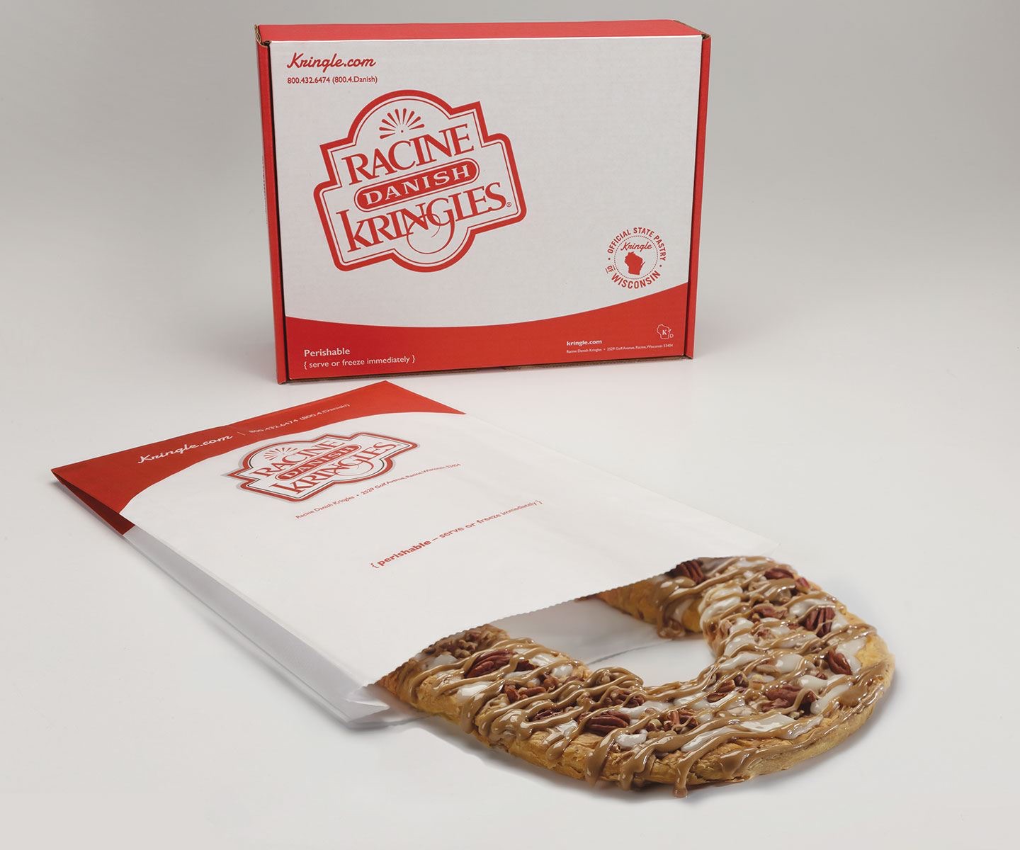 Kringle in the packaging