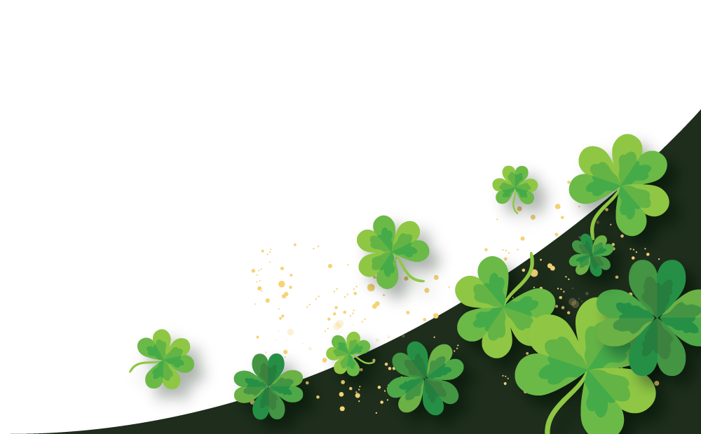 Shamrock corner image. 