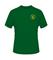 Front of Wisconsin state pastry logo on green t-shirt 
